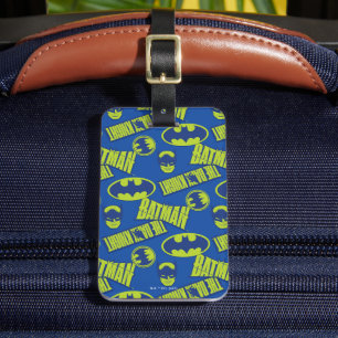 Étiquette À Bagage Batman - Le Motif du Chevalier foncé