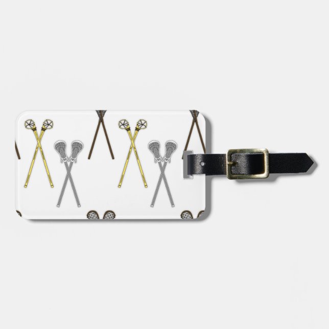 Étiquette À Bagage Bâtons de crosse (Devant horizontal)