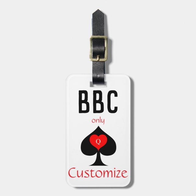 Étiquette À Bagage BBC Seule pique lame signe Thunder_Cove (Devant Vertical)