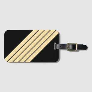 Étiquette À Bagage Bbeige Noir rayé les années 70 80s Retro Racing ra