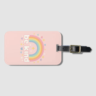Étiquette À Bagage Be Kind – Rainbow Pastel Positivity