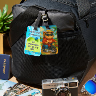 Étiquette À Bagage Bear 05 Kids