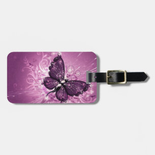 Étiquette À Bagage Beau papillon