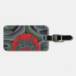 Étiquette À Bagage Beau Rouge Aurora Art Imprimer
