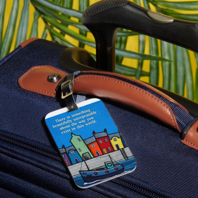 Étiquette À Bagage Beautifully Unrepeatable Inspirational Coastal  (Insitu Rectoal 1)