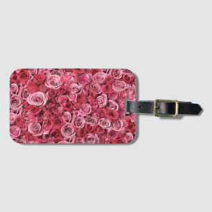 Étiquette À Bagage Beaux roses roses