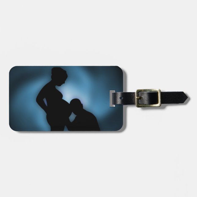 Étiquette À Bagage bébé attendu (Devant horizontal)