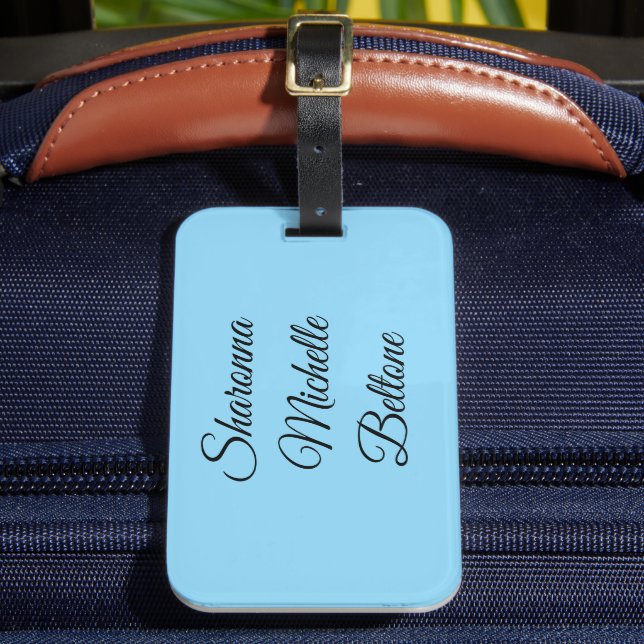 Étiquette À Bagage Bébé Bleu & Noir Exceptionnel (Insitu Rectoal 2)
