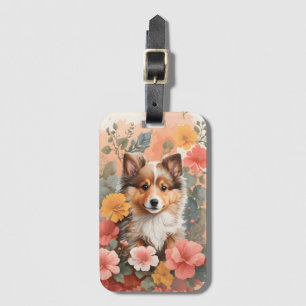 Étiquette À Bagage Bébés mignons animaux   Chipette Chien Chien de Sh