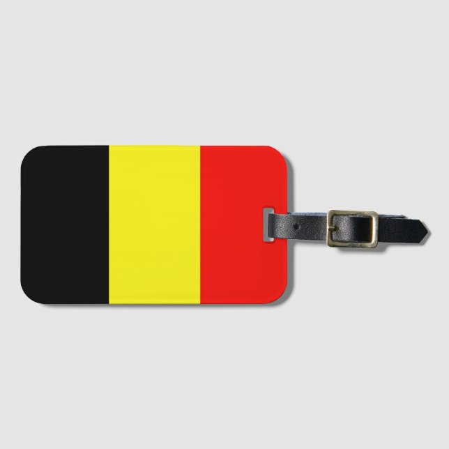 Étiquette À Bagage Belgium Flag (Devant Horizontal)