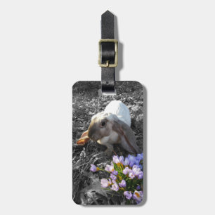 Étiquette À Bagage Belle boucle anglaise avec fleurs