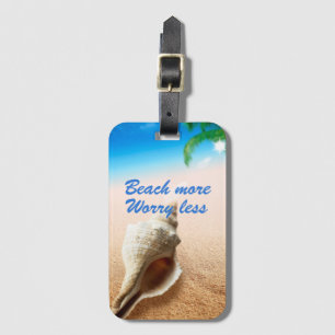 Étiquette À Bagage Belle Plage Plus À S'Inquiéter Moins