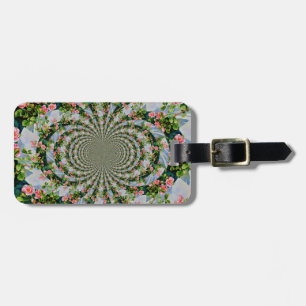 Étiquette À Bagage Belle roses roses rouges rétro aquarelle fleurie