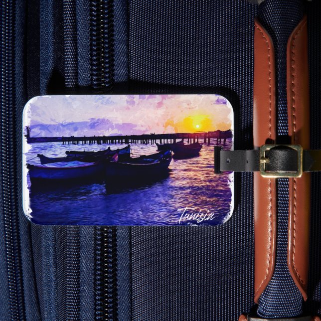 Étiquette À Bagage Belle Tunisie Vacances Souvenir (Insitu Rectoal 4)
