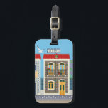 Étiquette À Bagage Belles maisons portugaises avec tuiles ou azulejos<br><div class="desc">Lorsque vous vous promenez dans les rues anciennes de Lisbonne, Porto ou d'autres villes portugaises, vous découvrirez que l'histoire et la modernité se marient harmonieusement, laissant des souvenirs indélébiles à tous ceux qui visitent. Chaque ville possède des trésors architecturaux, mais le charme des vieilles maisons portugaises avec balcons en fer...</div>