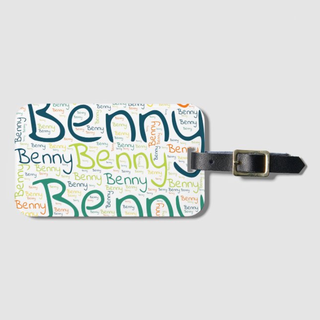 Étiquette À Bagage Benny (Devant Horizontal)