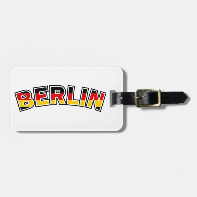 Étiquette À Bagage Berlin (Devant horizontal)