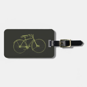 Étiquette À Bagage Bicyclette d'aquarelle