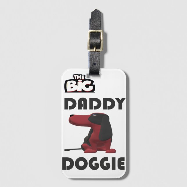 ÉTIQUETTE À BAGAGE BIENVENUE À GROG DADDY DOGGIE (Devant Vertical)