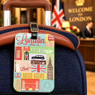 Étiquette À Bagage Bienvenue à Londres