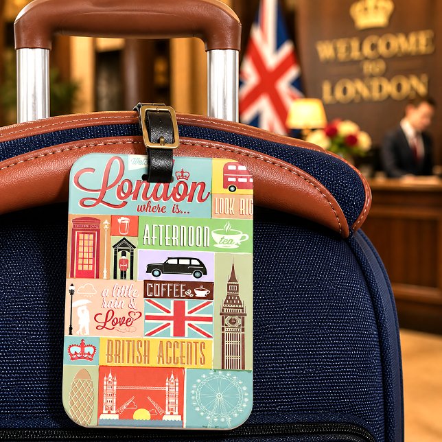 Étiquette À Bagage Bienvenue à Londres (Créateur téléchargé)