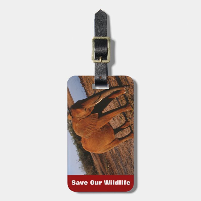 Étiquette À Bagage Big Red (Devant Vertical)