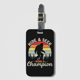Étiquette À Bagage Bigfoot Cacher Et Chercher Champion Du Monde