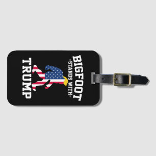 Étiquette À Bagage Bigfoot soutient Trump Élections 2024