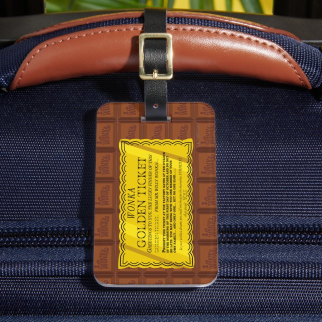 Étiquette À Bagage Billet d'or Willy Wonka (Insitu Rectoal 2)
