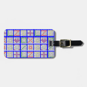 Étiquette À Bagage Bingo Jeu Motifs Grand
