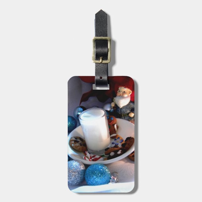 Étiquette À Bagage Biscuits et gnome I de lait (Devant Vertical)