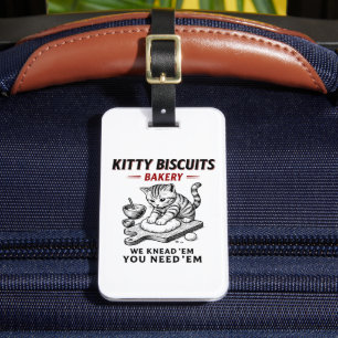 Étiquette À Bagage Biscuits Kitty Boulangerie