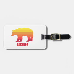 Étiquette À Bagage Bishop California Rainbow Bear