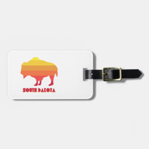 Étiquette À Bagage Bison du Dakota du Sud