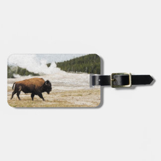 Étiquette À Bagage Bison et Vieux fidèles