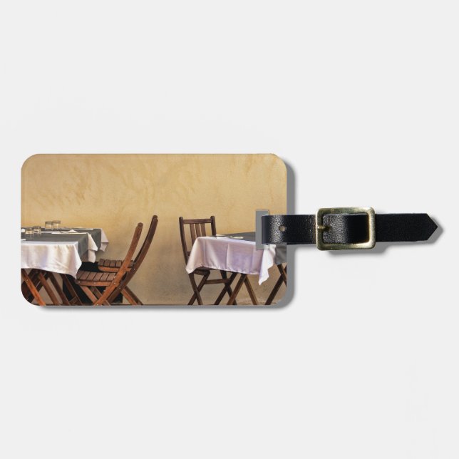 Étiquette À Bagage Bistro en France (Devant horizontal)