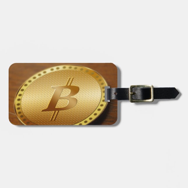 Étiquette À Bagage Bitcoin 2 (Devant horizontal)