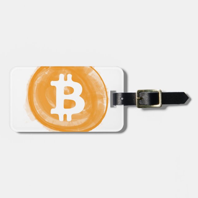 Étiquette À Bagage Bitcoin 6 (Devant horizontal)