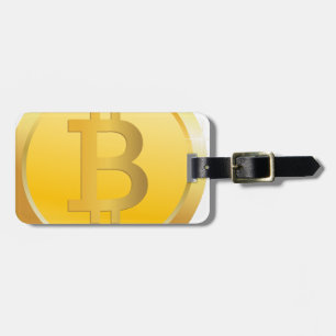 Étiquette À Bagage Bitcoin Cryptocurrency