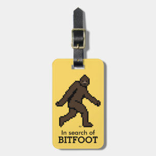 Étiquette À Bagage Bitfoot (le Bigfoot à 8 bits)