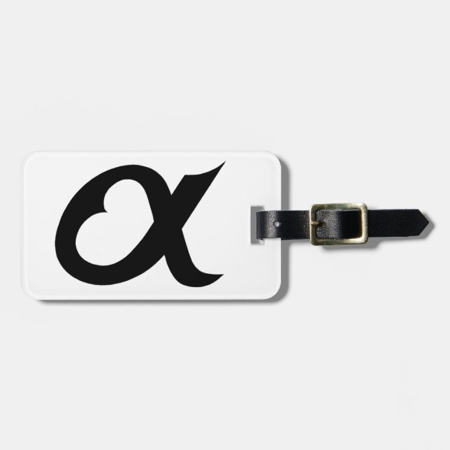 Étiquette À Bagage black alpheart (Devant horizontal)