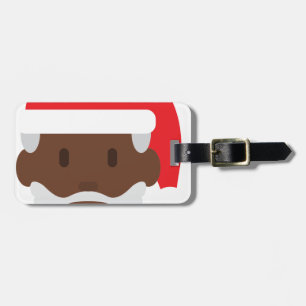 Étiquette À Bagage black santa claus emoji