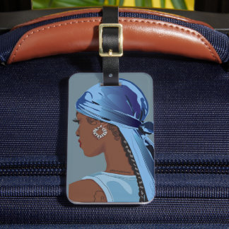 Étiquette À Bagage Black woman with durag artwork