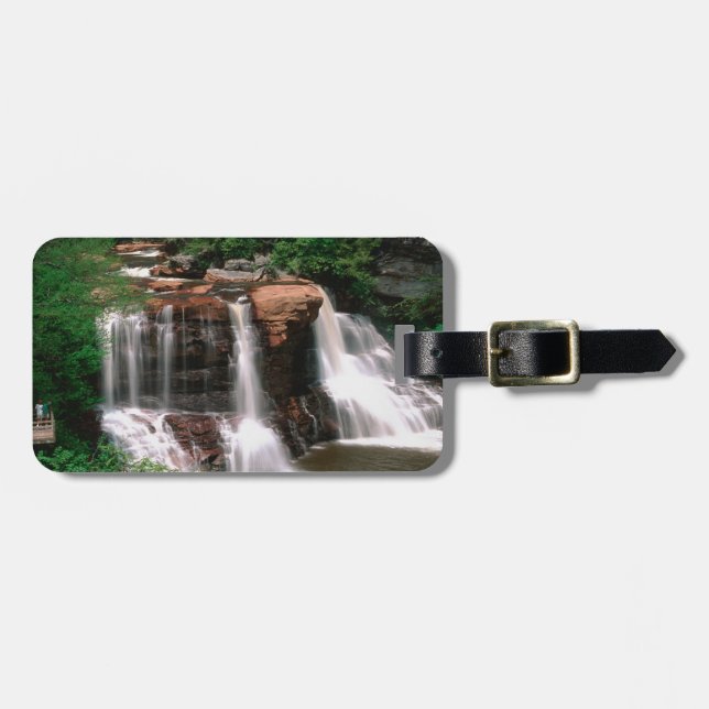 Étiquette À Bagage Blackwater Falls, Virginie-Occidentale, pittoresqu (Devant horizontal)