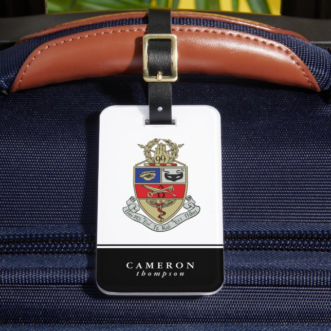 Étiquette À Bagage Blason de Kappa Psi (Insitu Rectoal 2)