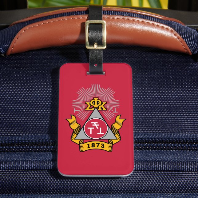 Étiquette À Bagage Blason de Phi Sigma Kappa (Insitu Rectoal 2)