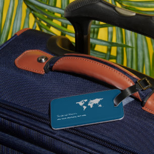 Étiquette À Bagage Bleu