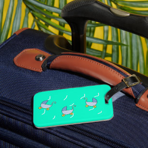 Étiquette À Bagage Bleu bébé pram