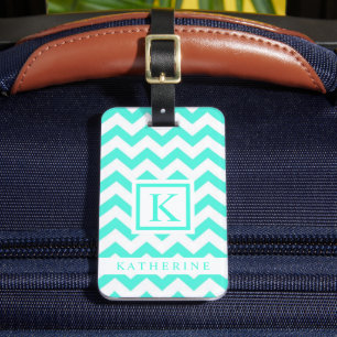 Étiquette À Bagage Bleu bleu bleu blanc vert