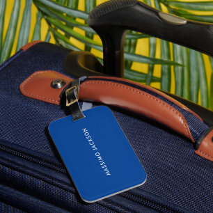 Étiquette À Bagage Bleu profond tendance moderne professionnel